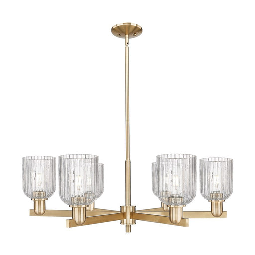 Innovations Bridal Veil 6Lt 35" Stem Chandelier, CBZ/Clear - 716-6CR-CB-G559-5CL