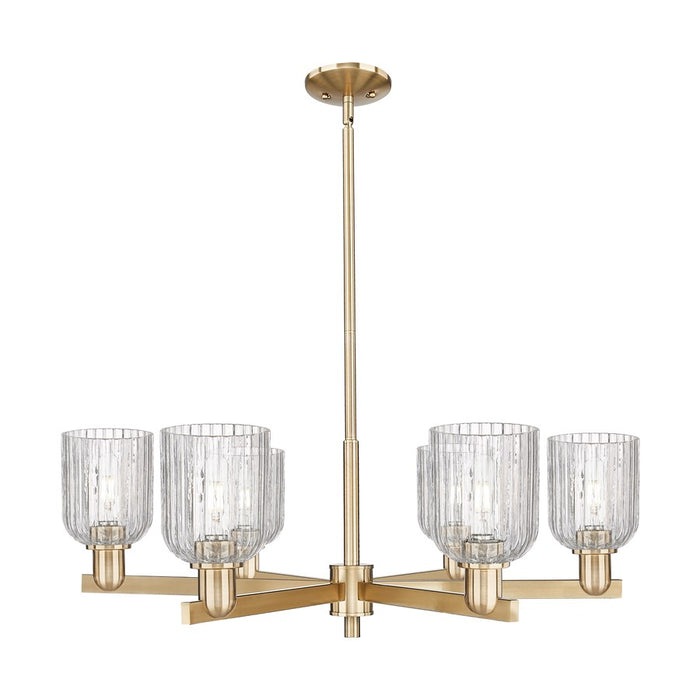 Innovations Bridal Veil 6Lt 35" Stem Chandelier, CBZ/Clear - 716-6CR-CB-G559-5CL