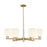 Innovations Bridal Veil 6Lt 35" Stem Chandelier, CBZ/GW - 716-6CR-CB-G559-5GWH