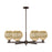 Innovations Preston 6Lt 24" Globe Stem Chandelier, OB/MC - 716-6CR-OB-G458-7ME
