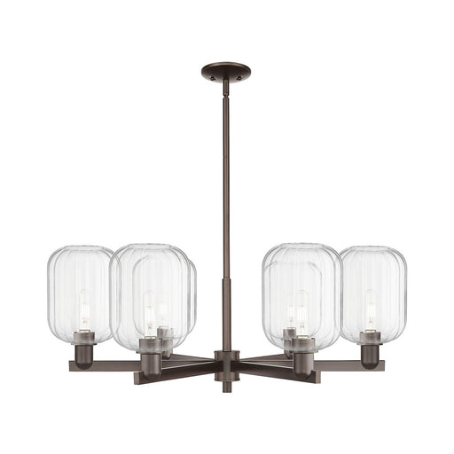 Innovations Preston 6Lt 24" Jar Stem Chandelier, OB/Clear - 716-6CR-OB-G460-7CL