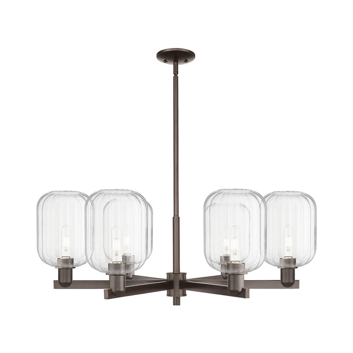 Innovations Preston 6Lt 24" Jar Stem Chandelier, OB/Clear - 716-6CR-OB-G460-7CL