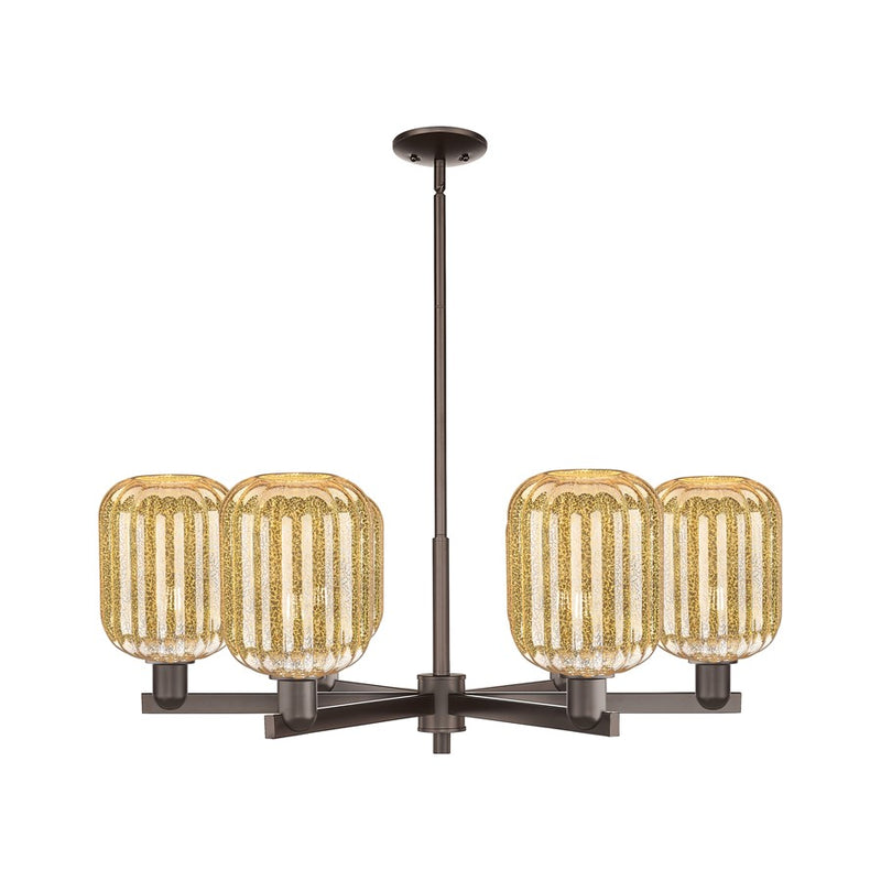 Innovations Preston 6Lt 24" Jar Stem Chandelier, OB/MC - 716-6CR-OB-G460-7ME