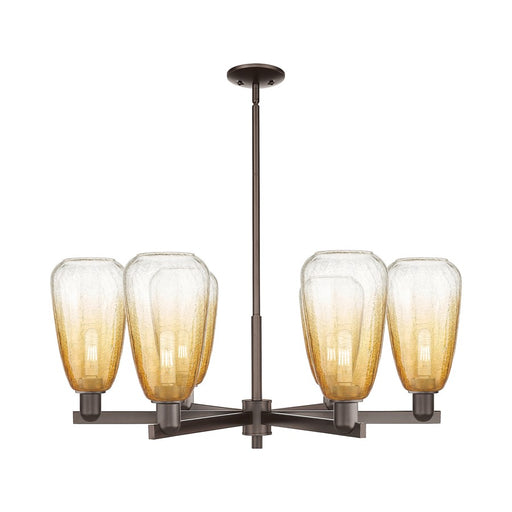 Innovations BH Almond 6Lt 24" Stem Chandelier, OB/AM - 716-6CR-OB-G480-6AM