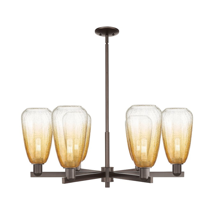 Innovations BH Almond 6Lt 24" Stem Chandelier, OB/AM - 716-6CR-OB-G480-6AM