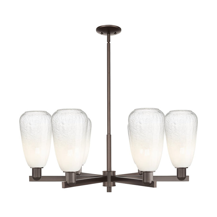 Innovations BH Almond 6Lt 24" Stem Chandelier, OB/OP - 716-6CR-OB-G480-6OP