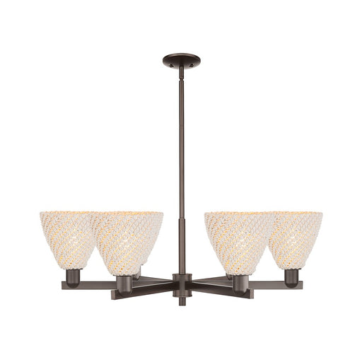 Innovations NB Dome 6Lt 24" Chandelier, OB/NF - 716-6CR-OB-NBD-75-NAT