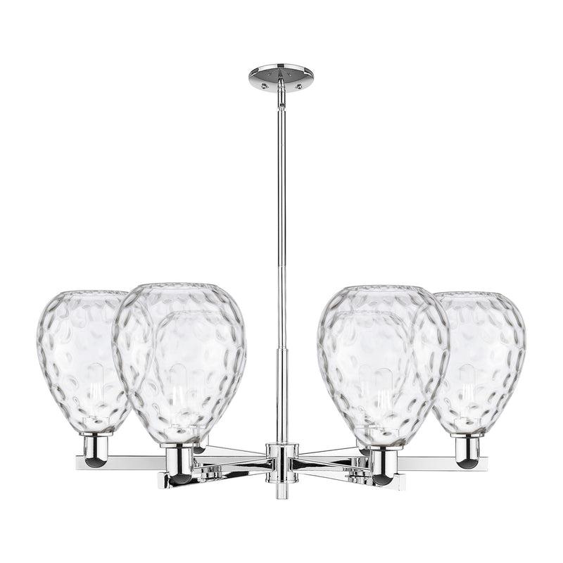Innovations Waverly 38in 6-Light Chandelier | Industrial Polished Chrome and Clear Glass | Dining Room & Living Room | Model 716-6CR-PC-G372
