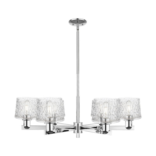Innovations Niagara 36in 6-Light Chandelier | Industrial Polished Chrome and Clear Glass | Dining Room & Living Room | Model 716-6CR-PC-G402