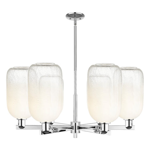 Innovations BH Cloche 6Lt 24" Stem Chandelier, CH/Opal - 716-6CR-PC-G482-7OP