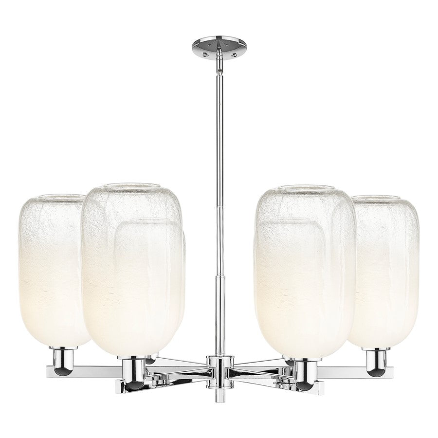 Innovations BH Cloche 6Lt 24" Stem Chandelier, CH/Opal - 716-6CR-PC-G482-7OP