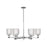Innovations Bridal Veil 6Lt 35" Stem Chandelier, CH/CL - 716-6CR-PC-G559-5CL