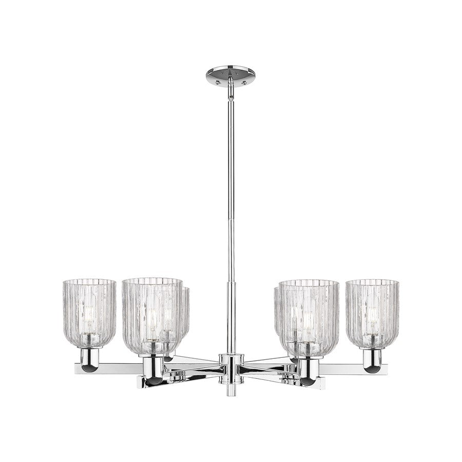 Innovations Bridal Veil 6Lt 35" Stem Chandelier, CH/CL - 716-6CR-PC-G559-5CL