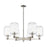 Innovations Preston 6Lt 24" Jar Stem Chandelier, PN/Clear - 716-6CR-PN-G460-7CL