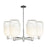 Innovations BH Cloche 6Lt 24" Stem Chandelier, PN/OP - 716-6CR-PN-G482-7OP