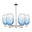 Innovations BH Cloche 6Lt 24" Stem Chandelier, PN/SB - 716-6CR-PN-G482-7SB