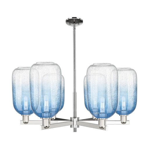 Innovations BH Cloche 6Lt 24" Stem Chandelier, PN/SB - 716-6CR-PN-G482-7SB