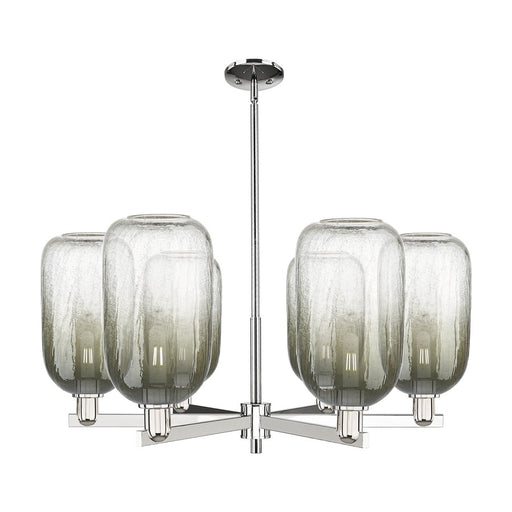 Innovations BH Cloche 6Lt 24" Stem Chandelier, PN/SL - 716-6CR-PN-G482-7SL