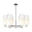 Innovations BH Flute 6Lt 24" Stem Chandelier, PN/OP - 716-6CR-PN-G484-7OP