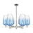Innovations BH Flute 6Lt 24" Stem Chandelier, PN/SB - 716-6CR-PN-G484-7SB