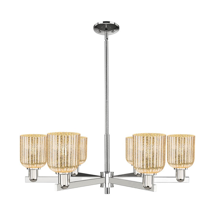 Innovations Bridal Veil 6Lt 35" Stem Chandelier, PN/MC - 716-6CR-PN-G559-5ME