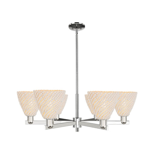 Innovations NB Dome 6Lt 24" Chandelier, PN/NF - 716-6CR-PN-NBD-75-NAT