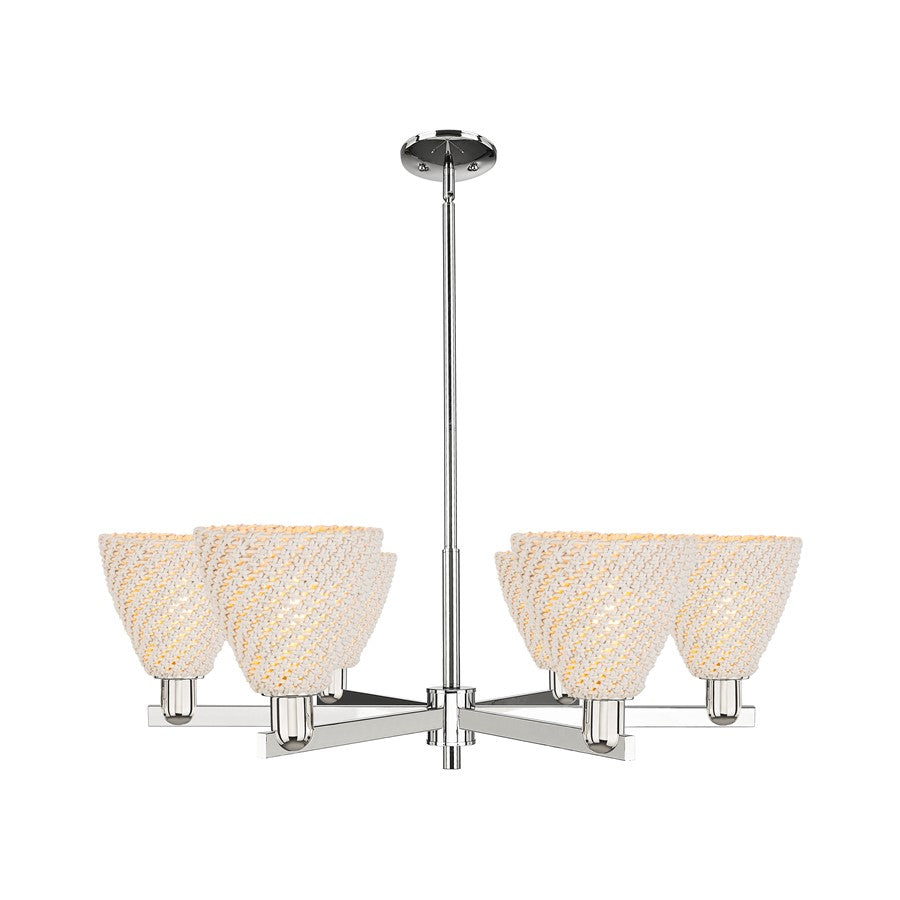 Innovations NB Dome 6Lt 24" Chandelier, PN/NF - 716-6CR-PN-NBD-75-NAT