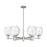 Innovations Preston 6Lt 24" Bell Stem Chandelier, SN/Clear - 716-6CR-SN-G459-6CL