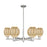 Innovations Preston 6Lt 24" Bell Stem Chandelier, SN/MC - 716-6CR-SN-G459-6ME