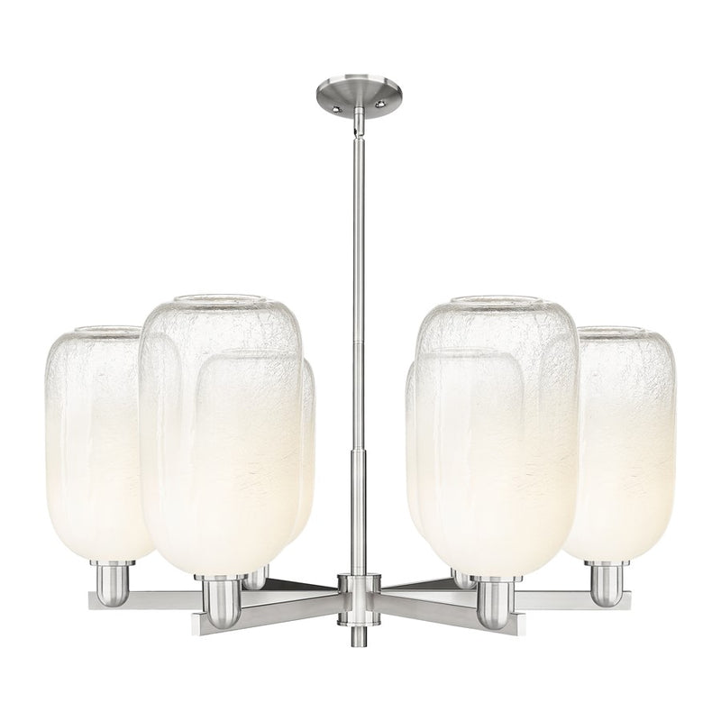 Innovations BH Cloche 6Lt 24" Stem Chandelier, SN/OP - 716-6CR-SN-G482-7OP