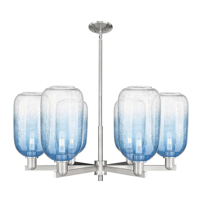 Innovations BH Cloche 6Lt 24" Stem Chandelier, SN/SB - 716-6CR-SN-G482-7SB