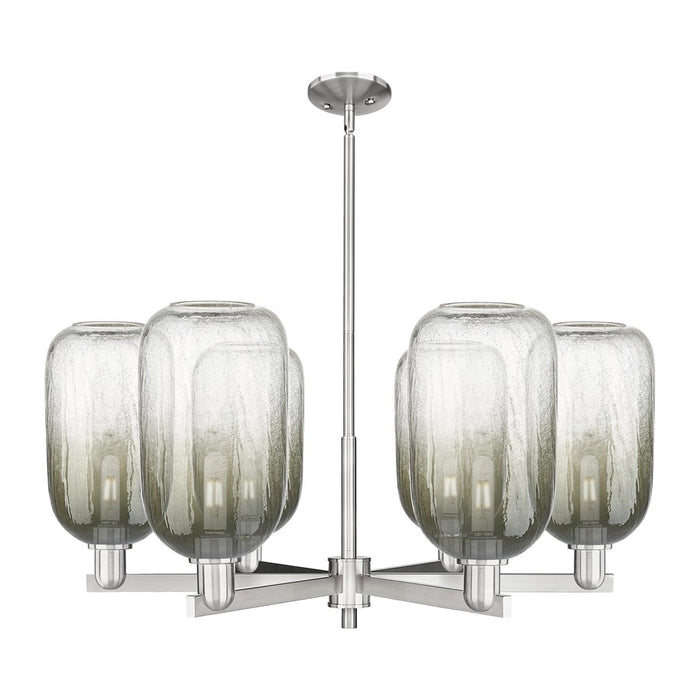 Innovations BH Cloche 6Lt 24" Stem Chandelier, SN/SL - 716-6CR-SN-G482-7SL