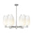 Innovations BH Flute 6Lt 24" Stem Chandelier, SN/OP - 716-6CR-SN-G484-7OP