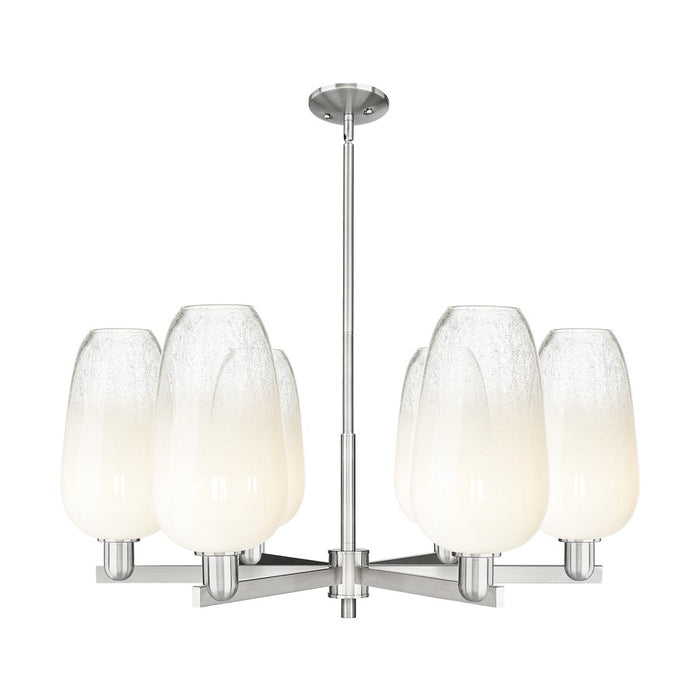Innovations BH Flute 6Lt 24" Stem Chandelier, SN/OP - 716-6CR-SN-G484-7OP