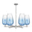 Innovations BH Flute 6Lt 24" Stem Chandelier, SN/SB - 716-6CR-SN-G484-7SB