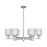 Innovations Bridal Veil 6Lt 35" Stem Chandelier, SN/Clear - 716-6CR-SN-G559-5CL