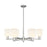 Innovations Bridal Veil 6Lt 35" Stem Chandelier, SN/GW - 716-6CR-SN-G559-5GWH