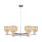 Innovations Bridal Veil 6Lt 35" Stem Chandelier, SN/MC - 716-6CR-SN-G559-5ME