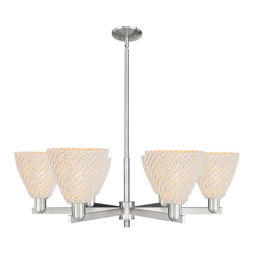 Innovations NB Dome 6Lt 24" Chandelier, SN/NF - 716-6CR-SN-NBD-75-NAT