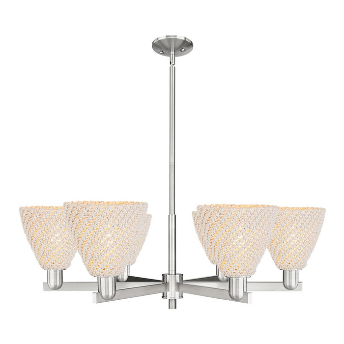 Innovations NB Dome 6Lt 24" Chandelier, SN/NF - 716-6CR-SN-NBD-75-NAT