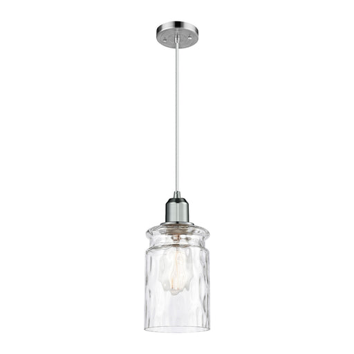 Innovations Candor 5in 1-Light Mini Pendant | Industrial Polished Chrome Steel and Clear Waterglass Glass | Kitchen Island & Dining | Model 900-1P-PC-G352