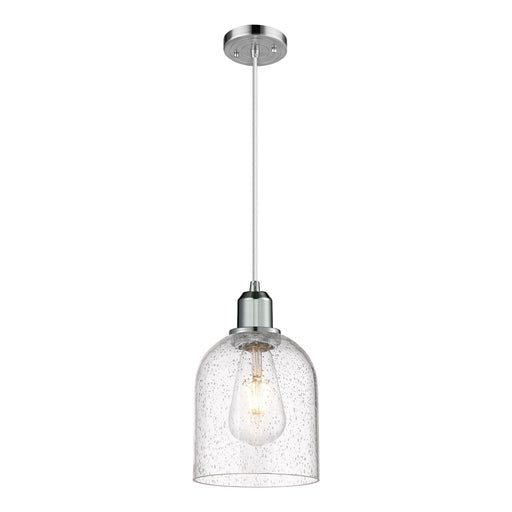 Innovations Bella 6in 1-Light Mini Pendant | Industrial Polished Chrome Steel and Seedy Glass | Kitchen Island & Dining Room | Model 900-1P-PC-G558-6SDY