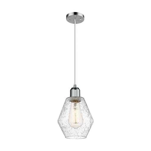 Innovations Cindyrella 6in 1-Light Mini Pendant | Industrial Polished Chrome Steel and Seedy Glass | Kitchen Island & Dining Room | Model 900-1P-PC-G654-6