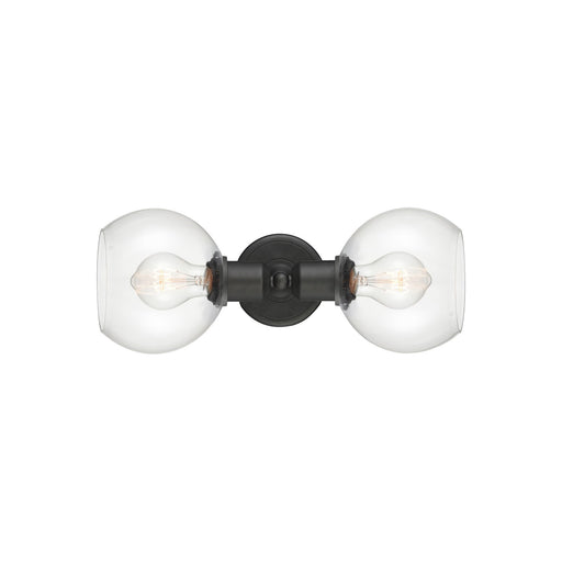 Innovations Athens 15in 2-Light Bath Vanity Light | Industrial Oil Rubbed Bronze and Clear Glass | Bathroom Vanity | 15 x 5.88 in | Model 900-2W-OB-G122-6