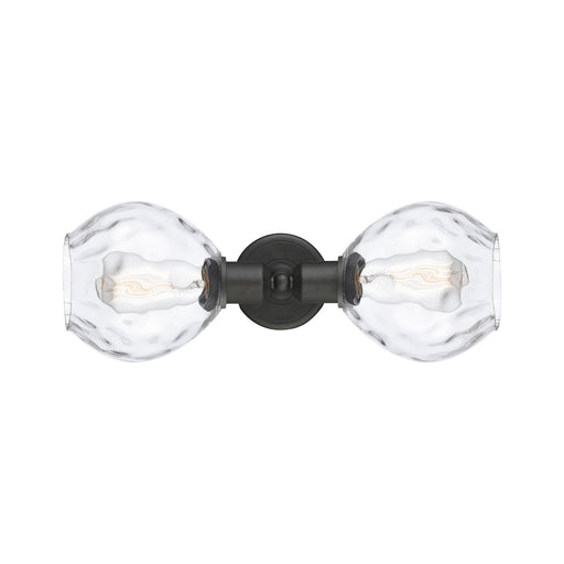 Innovations Waverly 17in 2-Light Linear Bath Vanity | Industrial Oil Rubbed Bronze Steel and Clear Glass Globe Shades | Bathroom | Model 900-2W-OB-G362