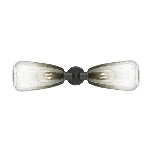 Innovations Brookhaven Almond 25in 2-Light Linear Bath Vanity Light | Industrial Oil Rubbed Bronze Steel and Slate Glass | Model 900-2W-OB-G480-6SL