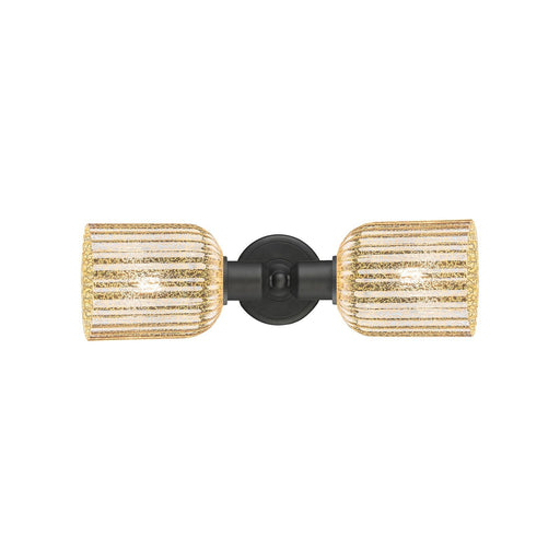 Innovations Bridal Veil 17in 2-Light Linear Bath Vanity Light | Industrial Oil Rubbed Bronze and Mercury Glass | Bathroom | Model 900-2W-OB-G559-5ME