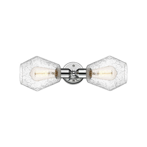 Innovations Cindyrella 18in 2-Light Linear Bath Vanity Light | Industrial Polished Chrome and Seedy Glass | Bathroom Vanity & | Model 900-2W-PC-G654-6