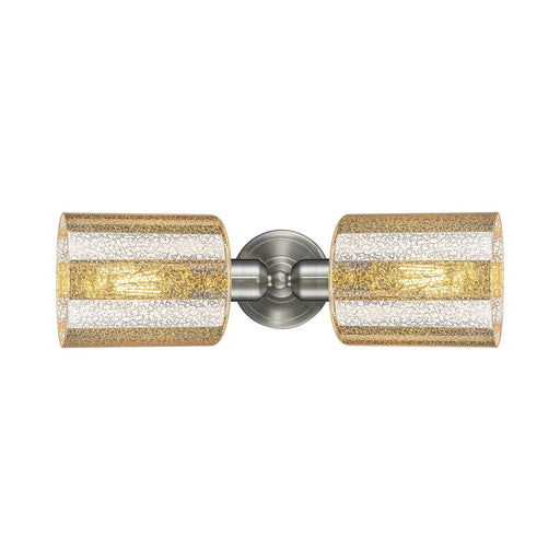 Innovations Cobbleskill 17in 2-Light Linear Vanity Light | Industrial Brushed Satin Nickel Steel and Mercury Glass | Bathroom | Model 900-2W-SN-G116
