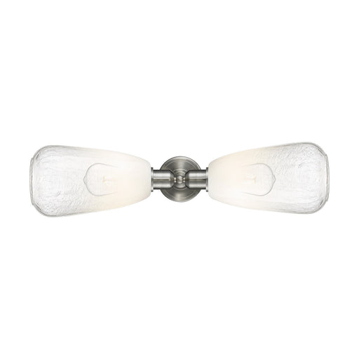 Innovations Brookhaven Almond 25in 2-Light Linear Bath Vanity Light | Industrial Brushed Satin Nickel and Opal Glass | Bathroom | Model 900-2W-SN-G480-6OP